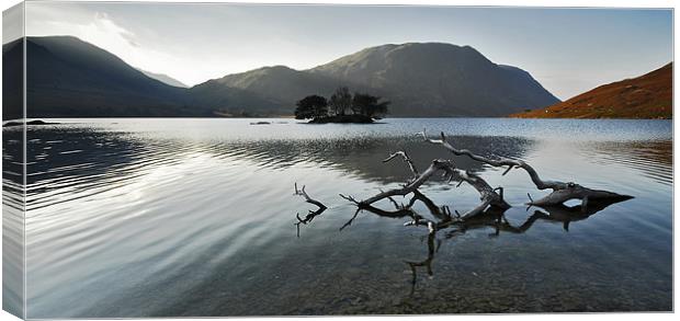 Crummock Water Canvas Print by Richard Peck