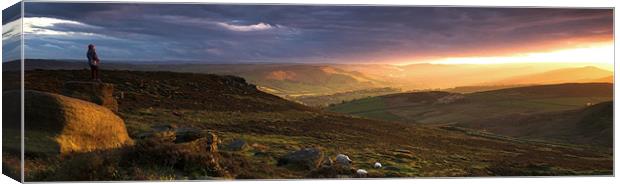 Hope Valley Sunset Canvas Print by Richard Peck