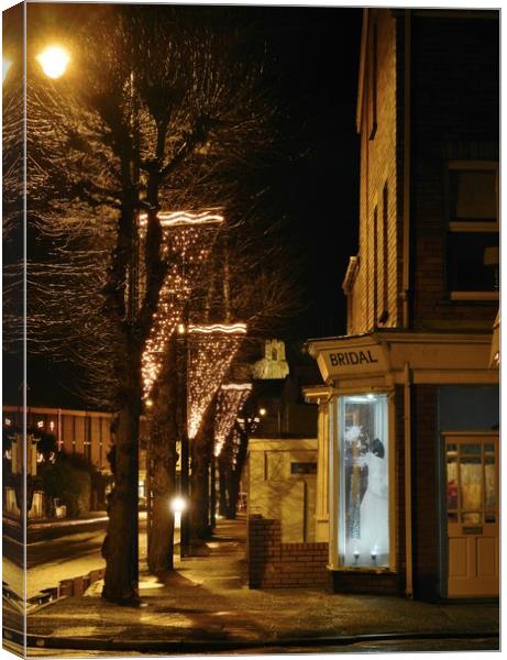 Christmas on Mumbles Road. Canvas Print by Becky Dix