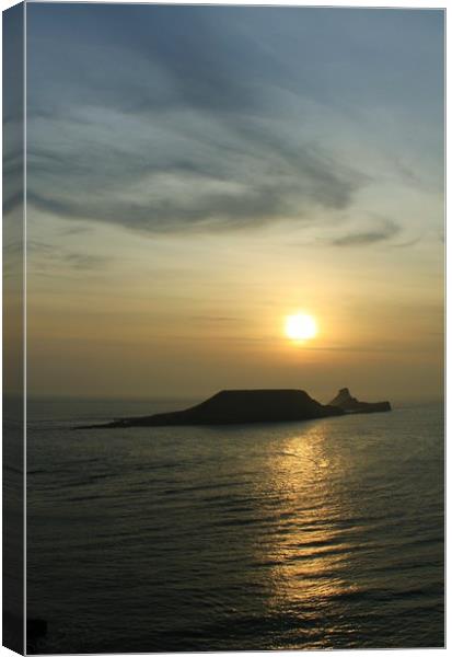 Worms Head. Canvas Print by Becky Dix