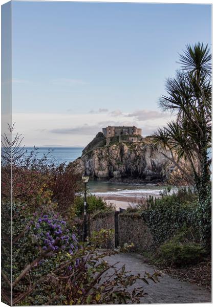  St Catherines Island, Tenby.  Canvas Print by Becky Dix