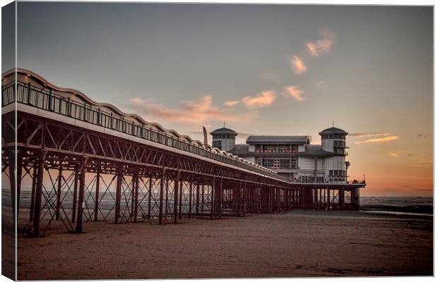  The Grand Pier, Weston-super-mare. Canvas Print by Becky Dix