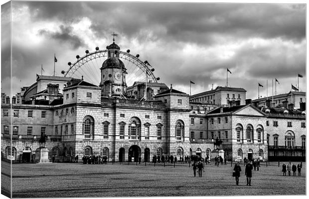 Horse Guards Parade. Canvas Print by Becky Dix