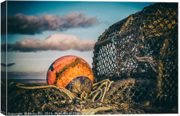 Time to Fish ..  Canvas Print by Becky Dix