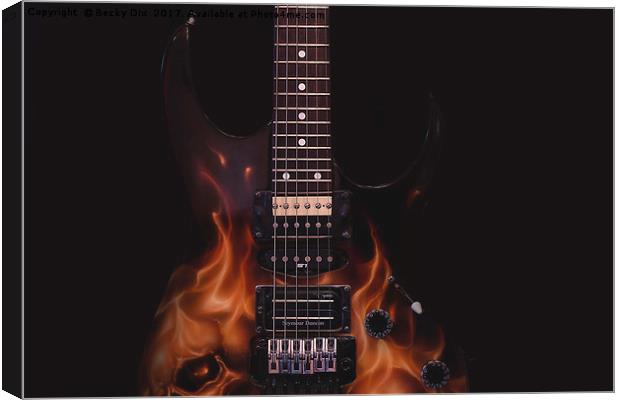 Ibanez Guitar 7 Canvas Print by Becky Dix
