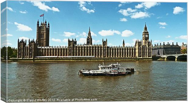 House of Parliament London UK Canvas Print by Elaine Whitby