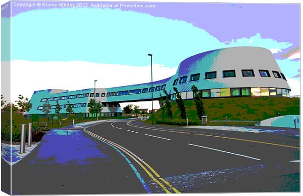 Space age at Campus Canvas Print by Elaine Whitby