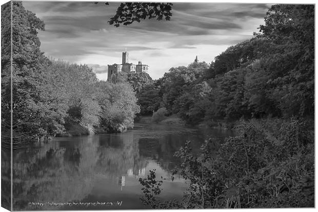 Warkworth Castle Canvas Print by Elaine Whitby