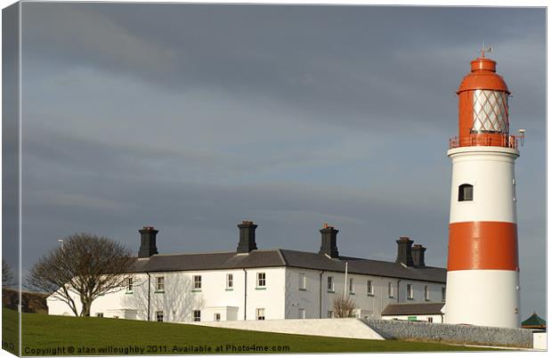 Souter Lighthouse Canvas Print by alan willoughby
