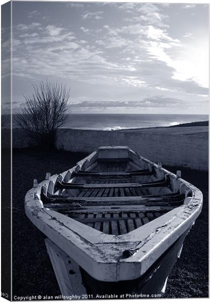 The old boat Canvas Print by alan willoughby