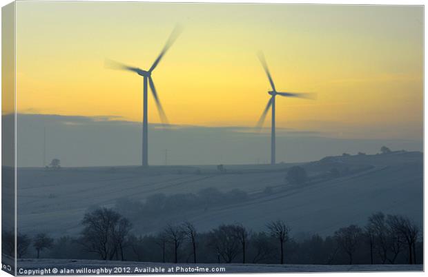 Wind Power Canvas Print by alan willoughby