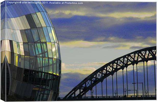 Newcastle Skyline Canvas Print by alan willoughby