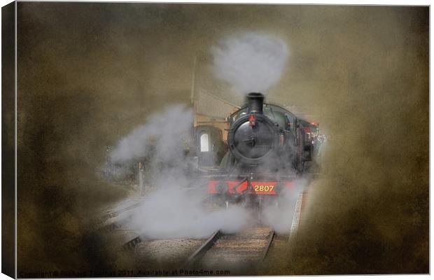 Steam Arrival Canvas Print by Richard Thomas