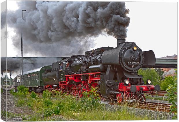 German Steam Loco Canvas Print by Richard Thomas