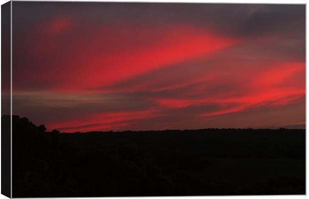 Sunset Reflection Canvas Print by Richard Thomas
