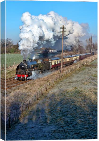Steam and Frost Canvas Print by Richard Thomas