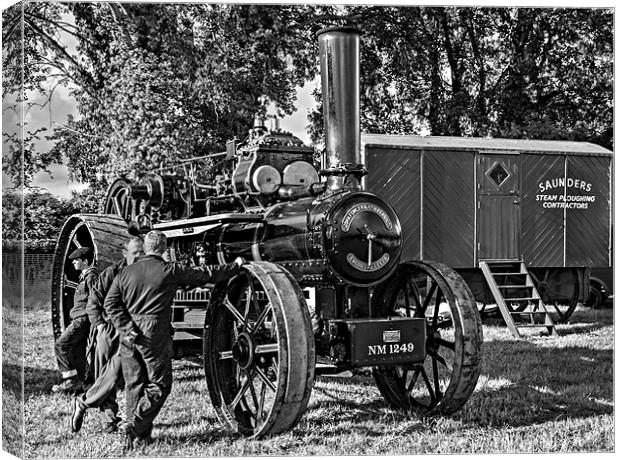 A Break from the Plough Canvas Print by Richard Thomas