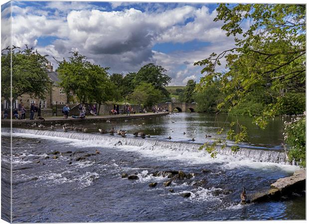 River Wye Bakewell Canvas Print by Richard Thomas