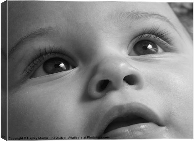 Baby Innocence Canvas Print by Hayley Maxwell-Keys