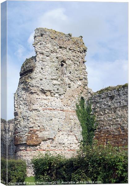pevensey ruins Canvas Print by Elouera Photography
