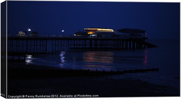 cromer pier at twilight Canvas Print by Elouera Photography