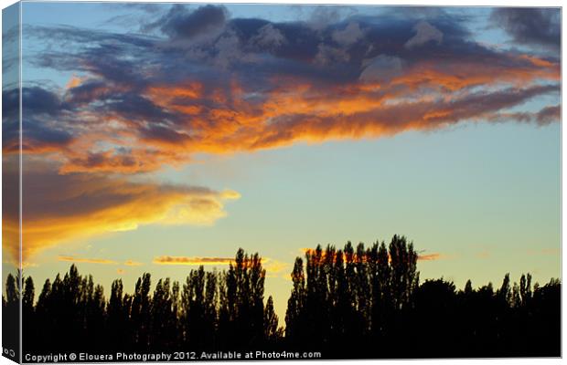 sunset over the fens Canvas Print by Elouera Photography