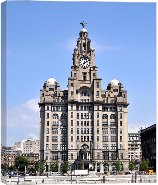 Liver Building Canvas Print by Jenny Challinor