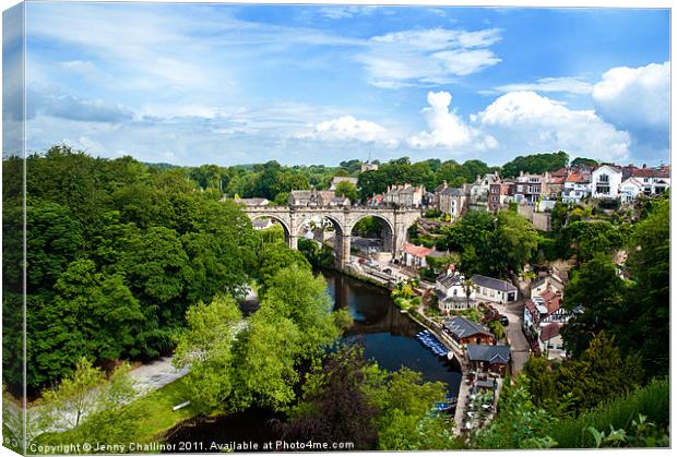 Viaduct over the Nidd, Harrogate Canvas Print by Jenny Challinor