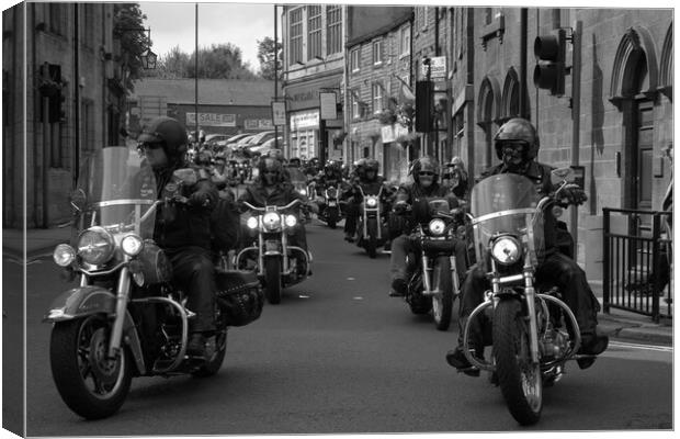 Yorkshire harleys Canvas Print by simon sugden