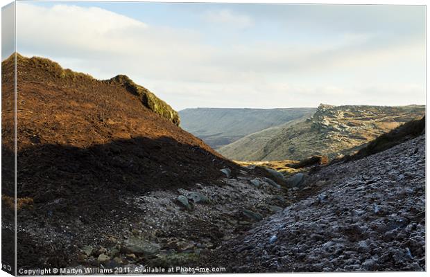 Kinder Scout Canvas Print by Martyn Williams