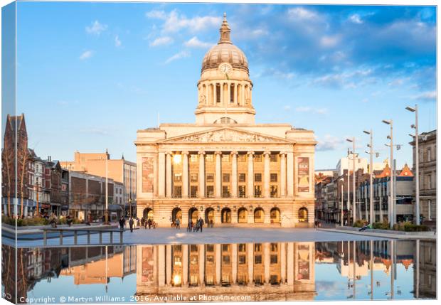 The Council House, Nottingham, England Canvas Print by Martyn Williams