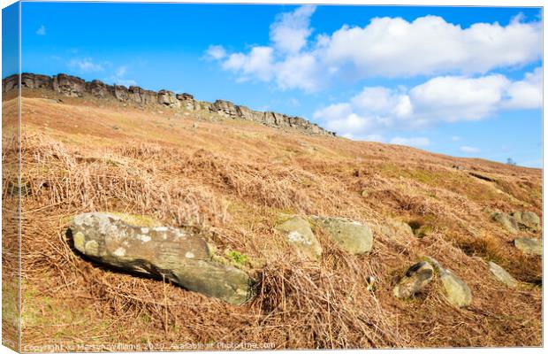 Stanage Edge Canvas Print by Martyn Williams