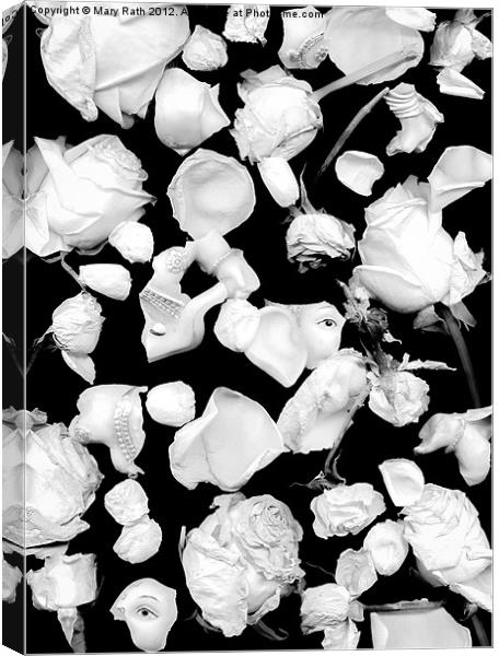 Infrared Flowers #1 Canvas Print by Mary Rath