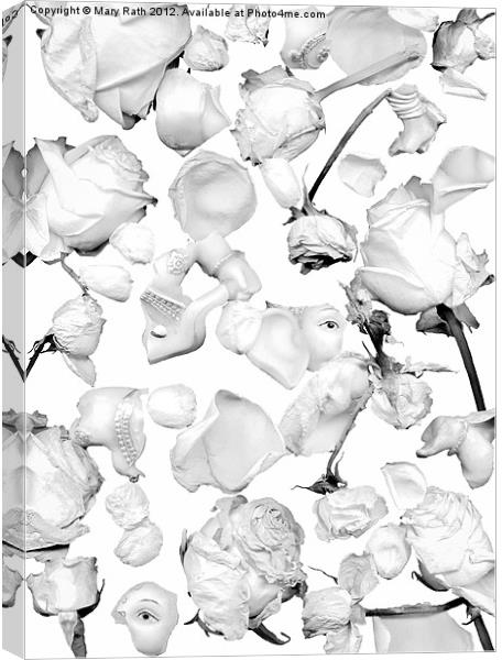 Infrared Flowers #4 Canvas Print by Mary Rath