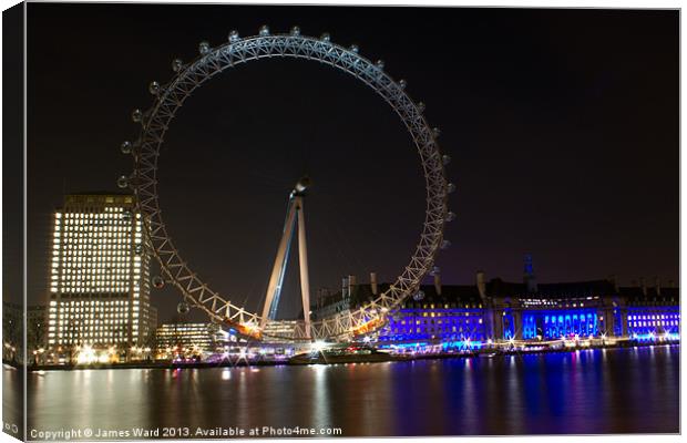 London Eye Canvas Print by James Ward