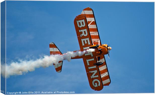 Boeing Steerman Canvas Print by John Ellis