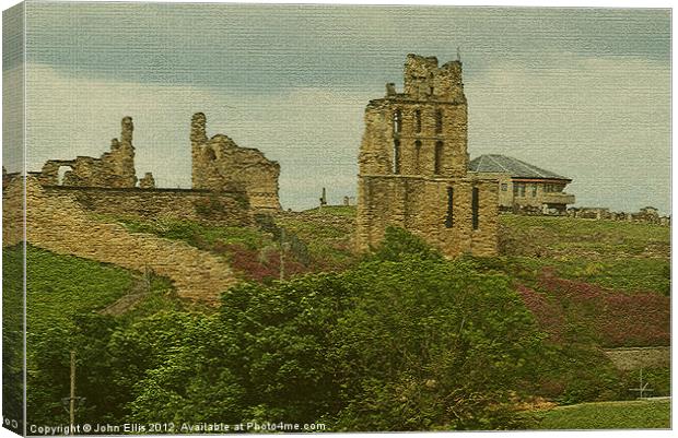 Tynemouth Priory And Castle Canvas Print by John Ellis