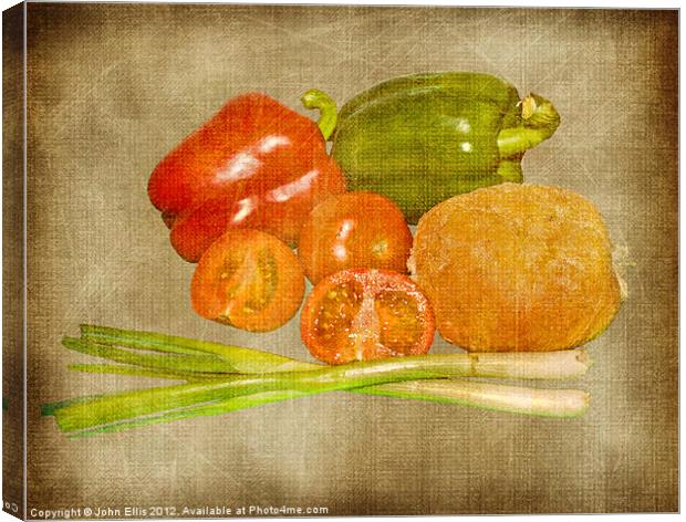 Eat Your Greens Canvas Print by John Ellis