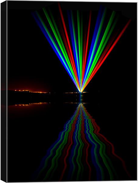 Olympic Rainbow Reflections Canvas Print by John Ellis