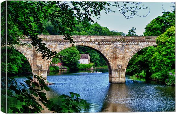Prebends Bridge: Durham Canvas Print by John Ellis