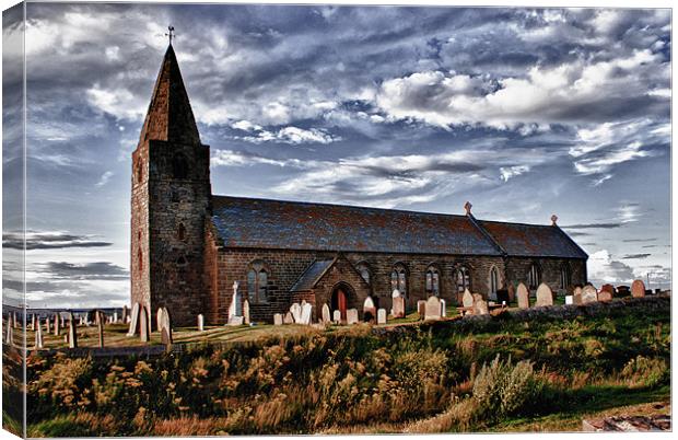 St Bartholomews Church: Newbiggin Canvas Print by John Ellis