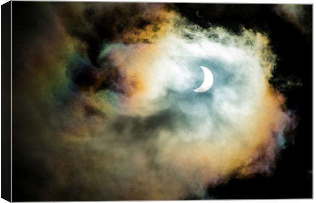  Solar Eclipse Canvas Print by John Ellis