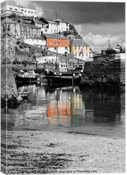 Mevagissey harbour Canvas Print by Stephen Wakefield
