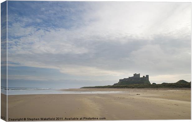 Bamburgh Castle Canvas Print by Stephen Wakefield