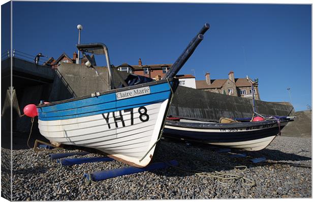 Claire Marie at Sheringham Canvas Print by Stephen Wakefield