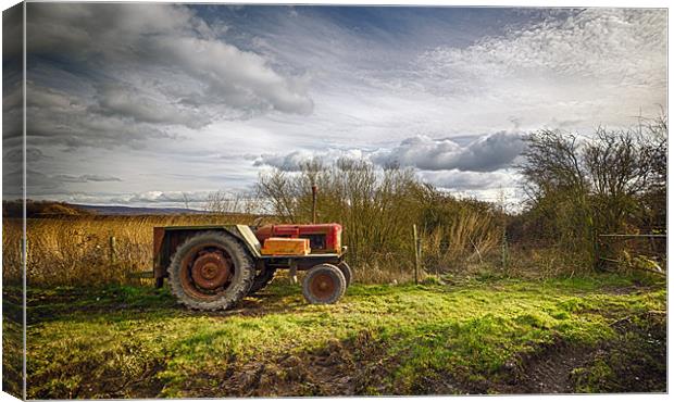 The Rusty Tractor Canvas Print by Aran Smithson