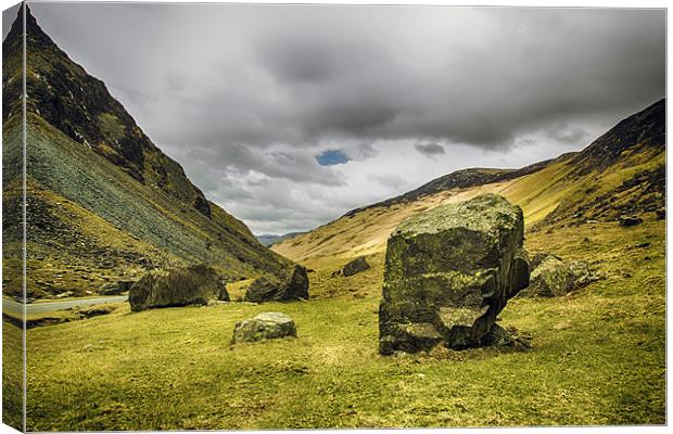 Stones at Honister Pass Canvas Print by Aran Smithson