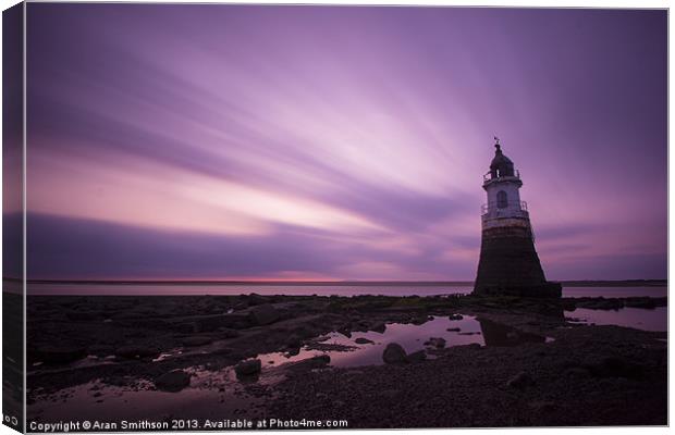 The Long Lighthouse Canvas Print by Aran Smithson