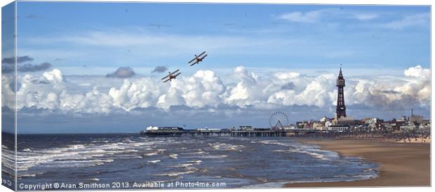 Blackpool Wing Walkers Canvas Print by Aran Smithson