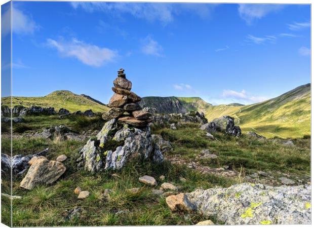 Cairn leading the way Canvas Print by Aran Smithson